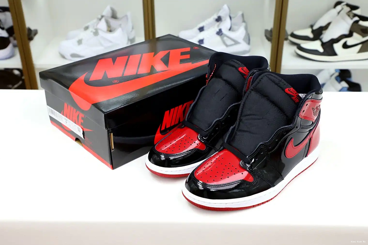 JORDAN 1 AIR PATENT Kimikick HIGH BRED OG 0628